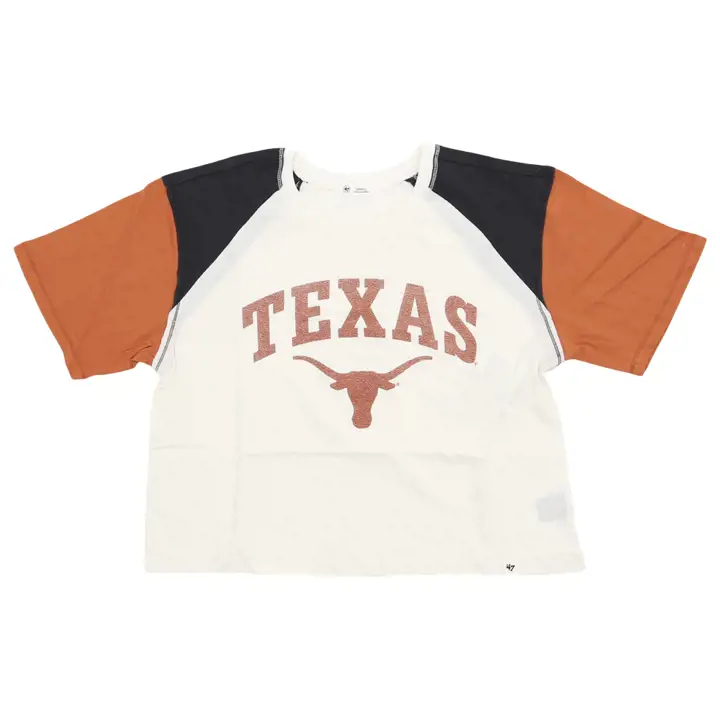 T-shirt court Gia NCAA pour femme Texas Longhorns IVO