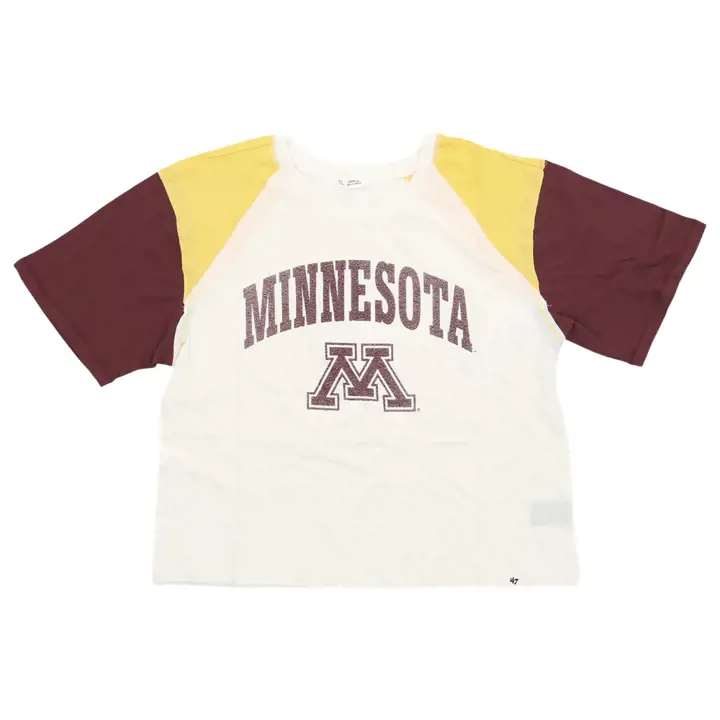 T-shirt court Gia pour femme Minnesota Golden Gophers NCAA IV