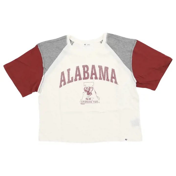 T-shirt court Alabama Crimson Tide NCAA Gia IVO pour femme