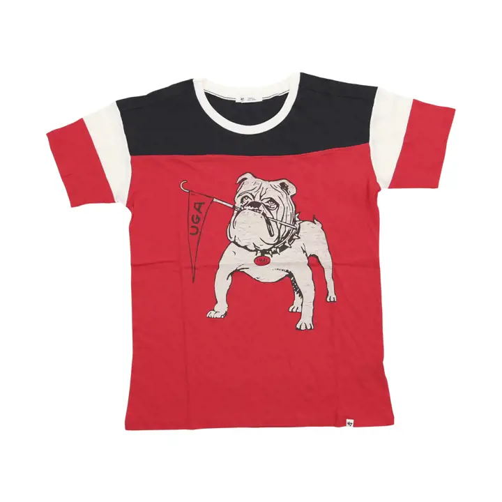 T-shirt GEORGIA BULLDOGS NCAA femme « Time Off » 23 ROUGE