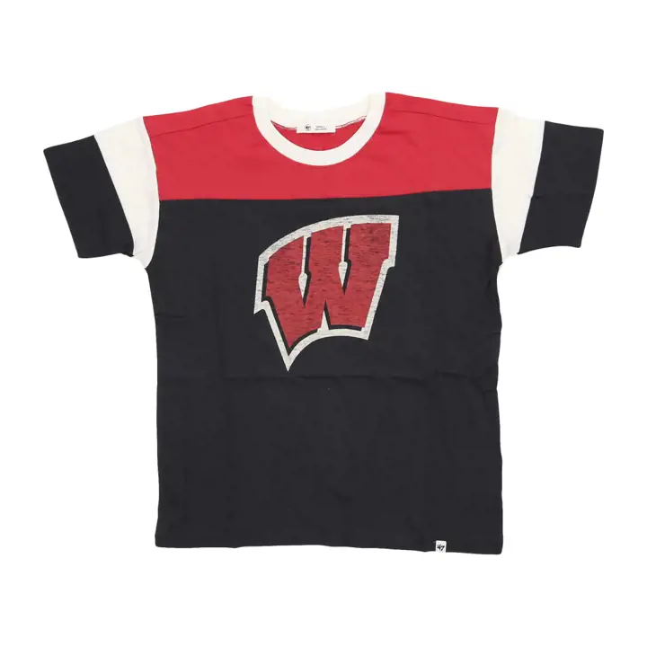 T-shirt femme Wisconsin Badgers NCAA Time Off 23 ROUGE
