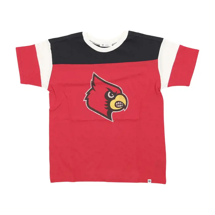 T-shirt Louisville Cardinals NCAA Femme Time Off 23 ROUGE