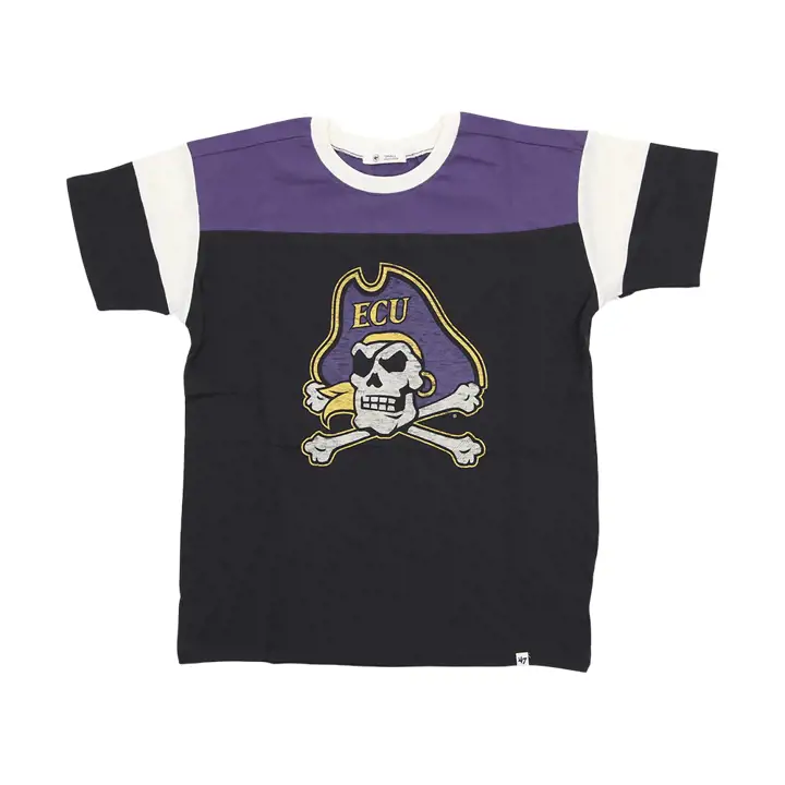 T-shirt noir femme NCAA East Carolina Pirates - Temps mort 23