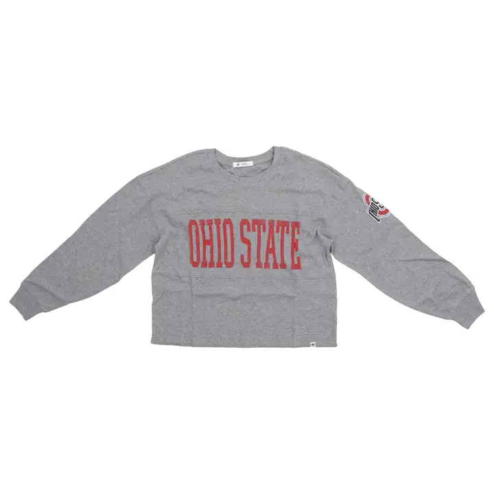 T-shirt manches longues femme Jada NCAA Ohio State Buckeyes 23 GRIS