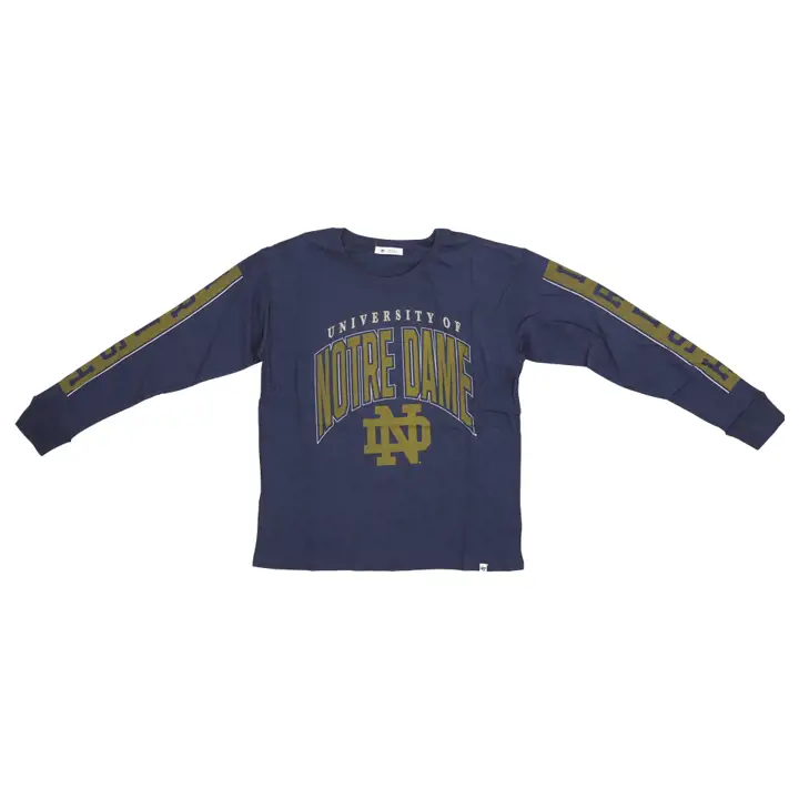 T-shirt Notre Dame Fighting Irish NCAA Femme Soa Manches Longues 23 NAV