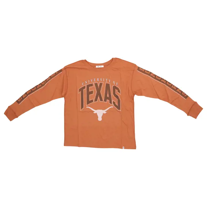 T-shirt manches longues Texas Longhorns NCAA pour femme 23 ORG
