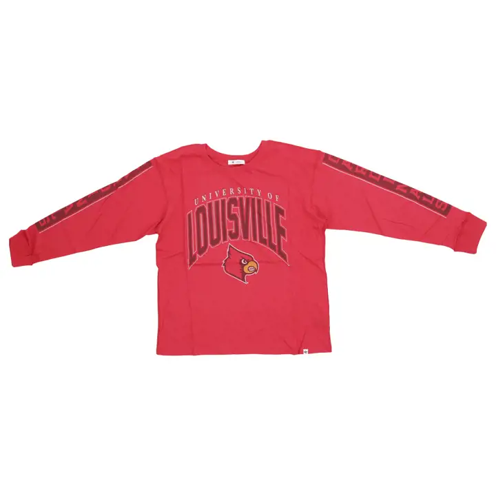T-shirt Louisville Cardinals NCAA Femme Soa Manches Longues 23 ROUGE