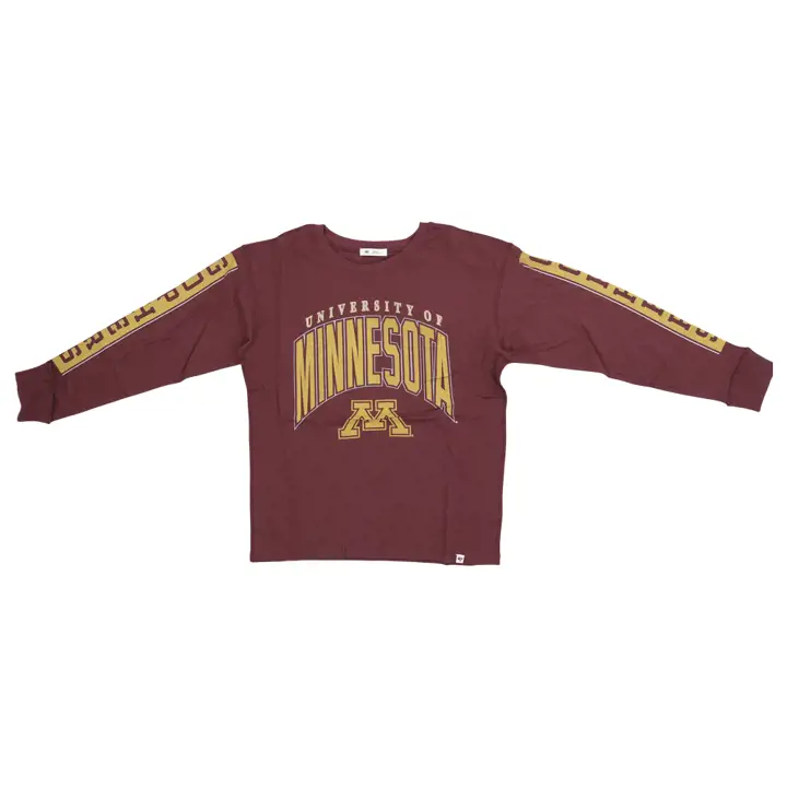 T-shirt manches longues Minnesota Golden Gophers NCAA pour femme 23 MAR