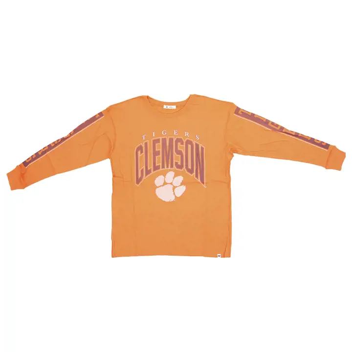 T-shirt à manches longues Clemson Tigers NCAA pour femme 23 ORG