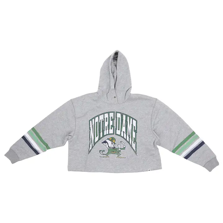 Haut à capuche Notre Dame Fighting Irish NCAA pour femme Bennett 23 GRY