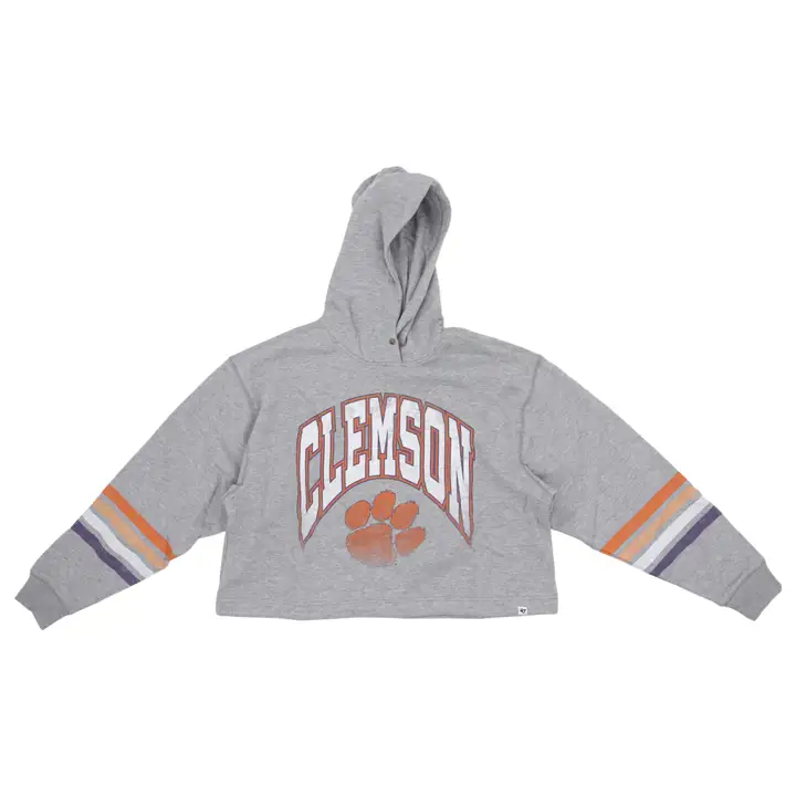 Sweat à capuche Clemson Tigers NCAA pour femme Bennett 23 GRY