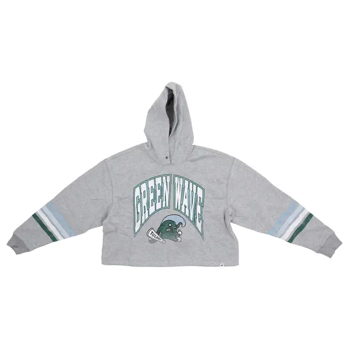 Sweat à capuche Bennett pour femme NCAA Tulane Green Wave 23 GRIS
