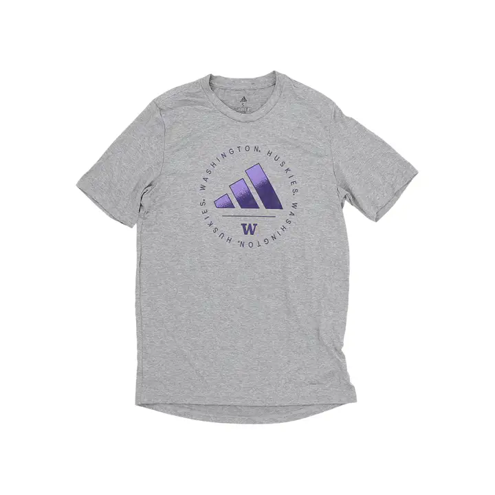 T-shirt Washington Huskies NCAA Locker Stripe Up 23 GRIS