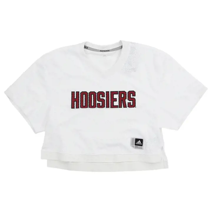 Maillot court blanc Indiana Hoosiers NCAA pour femme