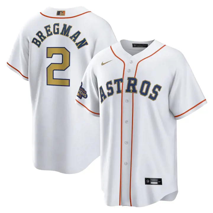 Maillot Nike Replica MLB Gold des Houston Astros - Joueur 23 Alex B