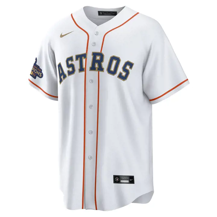 Maillot Replica Joueur Nike MLB Houston Astros Or 23 Yordan