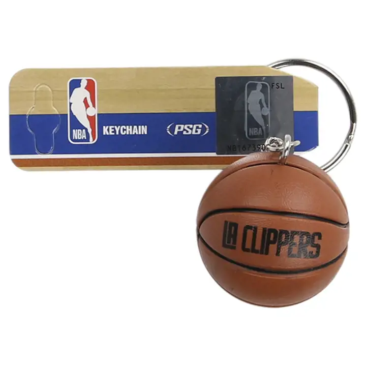Porte-clés de basketball Los Angeles Clippers Org/Noir