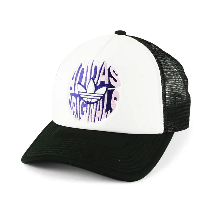 Casquette Adidas Originals unisexe spiral Originals Trucker blanc/noir
