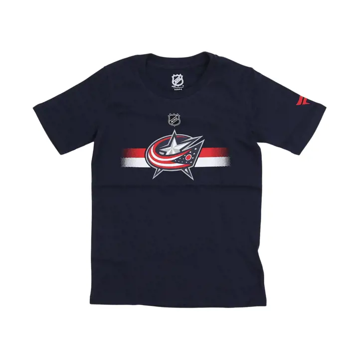 T-shirt logo officiel Columbus Blue Jackets LNH pour jeunes