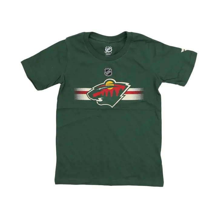 T-shirt à logo authentique Pro Minnesota Wild NHL pour jeune vert