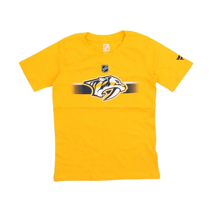 T-shirt authentique pro à logo NHL Nashville Predators pour jeune nav