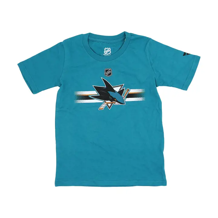T-shirt San Jose Sharks NHL Youth Authentic Pro Logo sarcelle