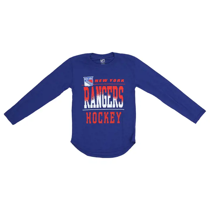 T-shirt à manches longues Barnburner NHL Youth des Rangers de New York