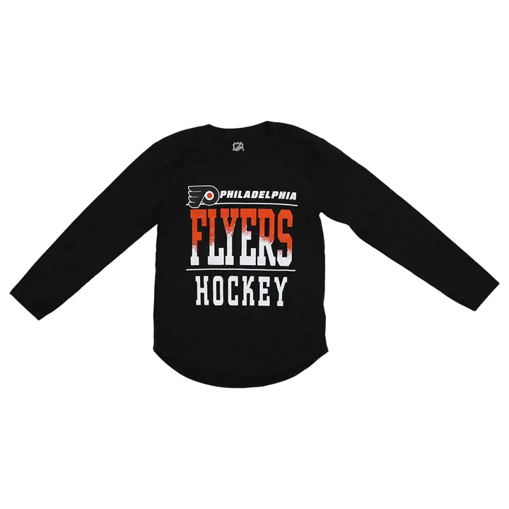 T-shirt à manches longues Philadelphia Flyers NHL Barnburner pour jeune