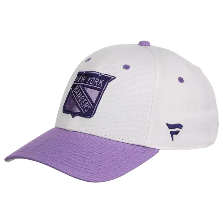 New York Rangers LNH Le hockey en rose Modifiable BLANC/VIOLET