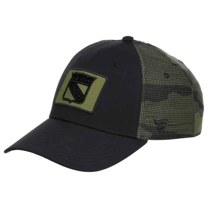 New York Rangers LNH Appréciation Militaire Réglable Noir/Camo