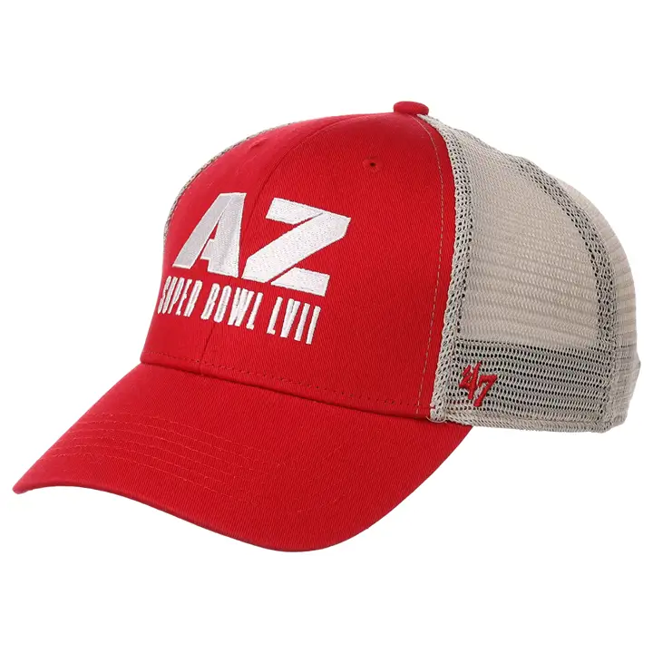 Super Bowl LVII SB LVII Casquette Trucker Rouge/ Kha