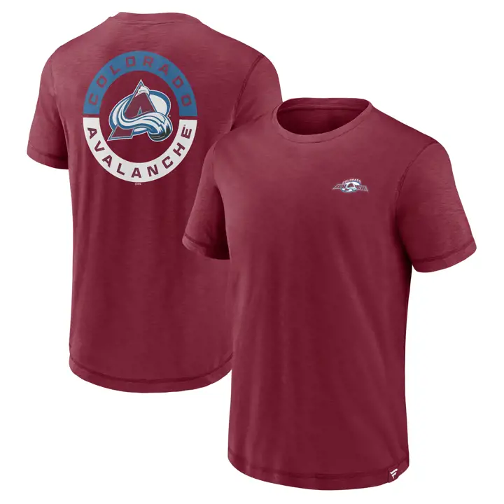 T-shirt Colorado Avalanche LNH Rinkside Slub Bordeaux