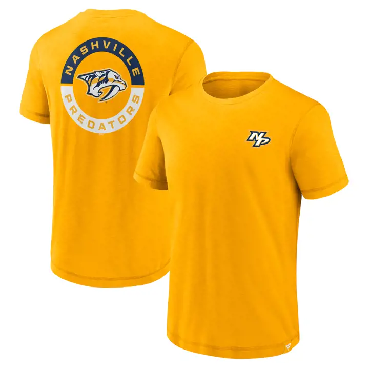 T-shirt effet slub Nashville Predators LNH Rinkside jaune