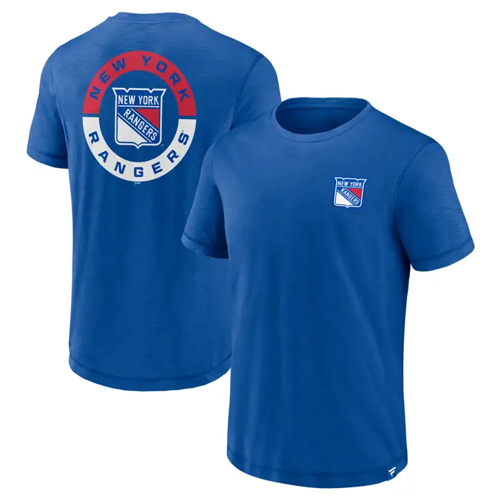 T-shirt Slub bleu NHL Rinkside Rangers de New York
