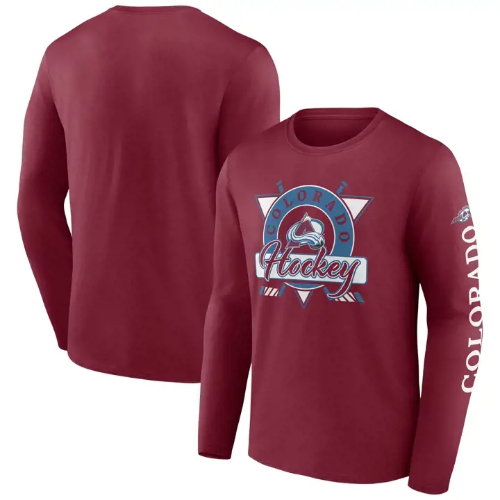 T-shirt à manches longues Colorado Avalanche NHL Rinkside bordeaux