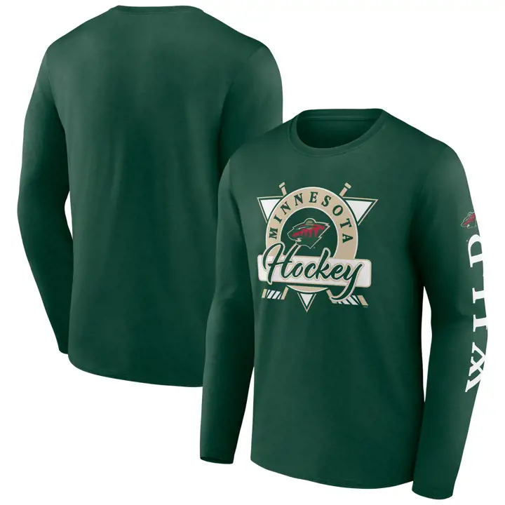 T-shirt à manches longues Minnesota Wild NHL Rinkside vert