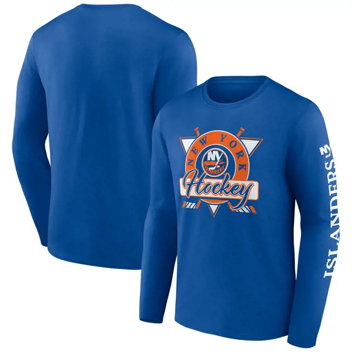 T-shirt manches longues bleu NHL Rinkside des Islanders de New York