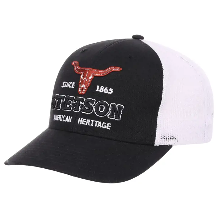 Stetson STETSON LONGHORN HEAD TRUCKER blk