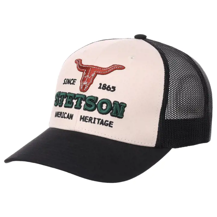 Stetson STETSON LONGHORN TRUCKER ivoire/noir