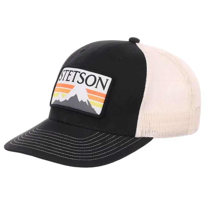 Stetson STETSON MOUNTAIN PATCH TRUCKER noir/blanc
