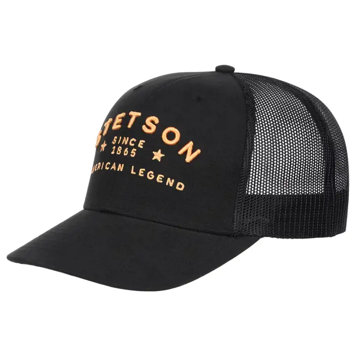 Stetson Casquette Trucker Western Patch Noire