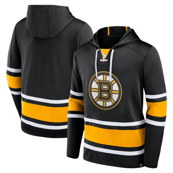 Boston Bruins NHL Sweat à Capuche Lacé Rinkside Noir