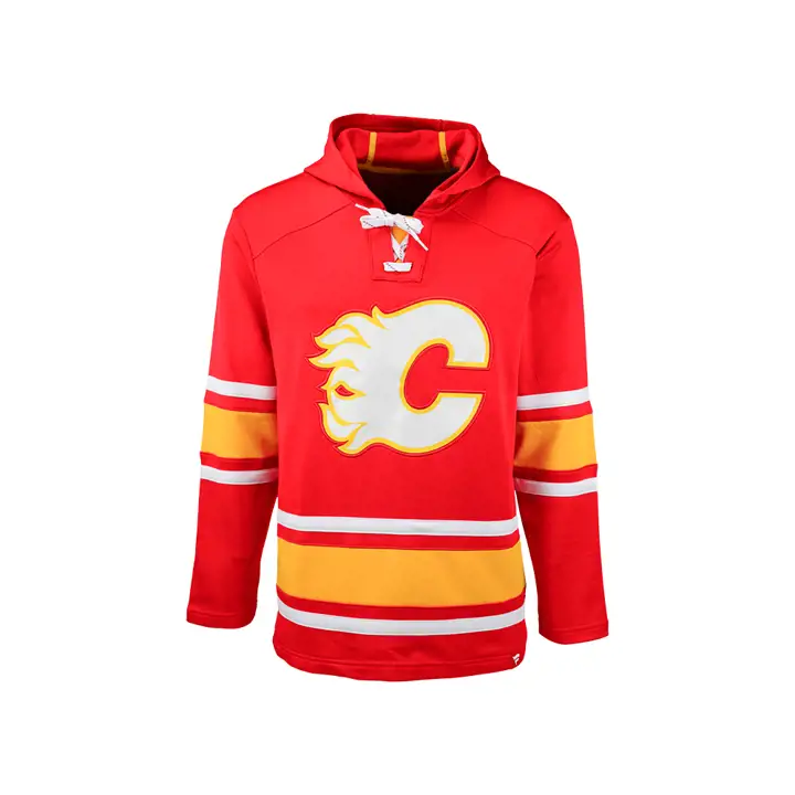 Chandail à capuchon en dentelle Rinkside des Flames de Calgary de la LNH, rouge
