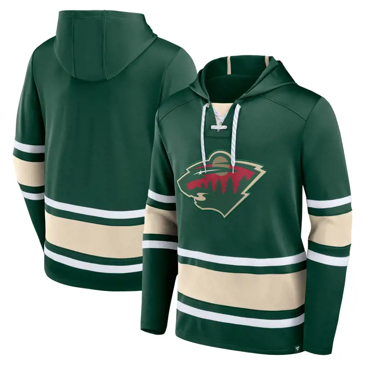 Sweat à capuche lacé NHL Rinkside Minnesota Wild Vert