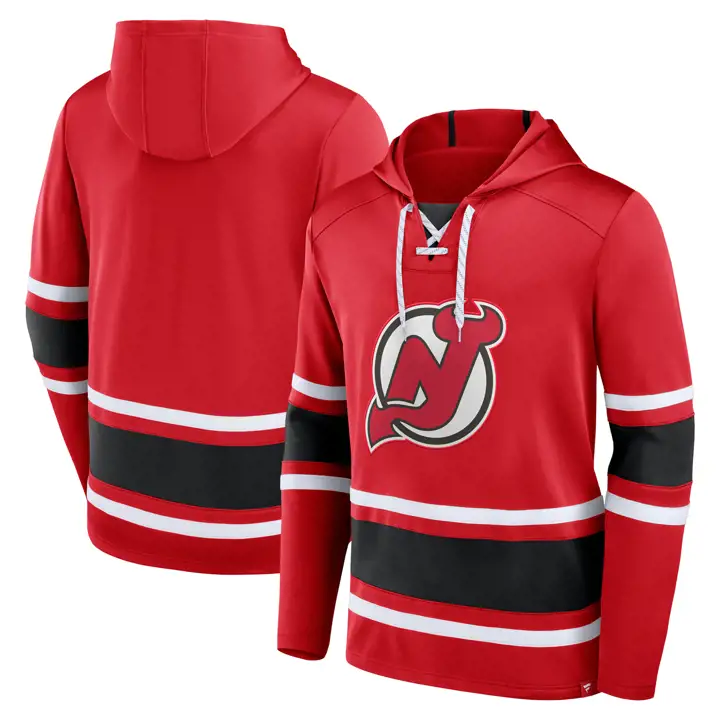 Chandail à Capuche Lacé Rinkside NHL des Devils du New Jersey Rouge