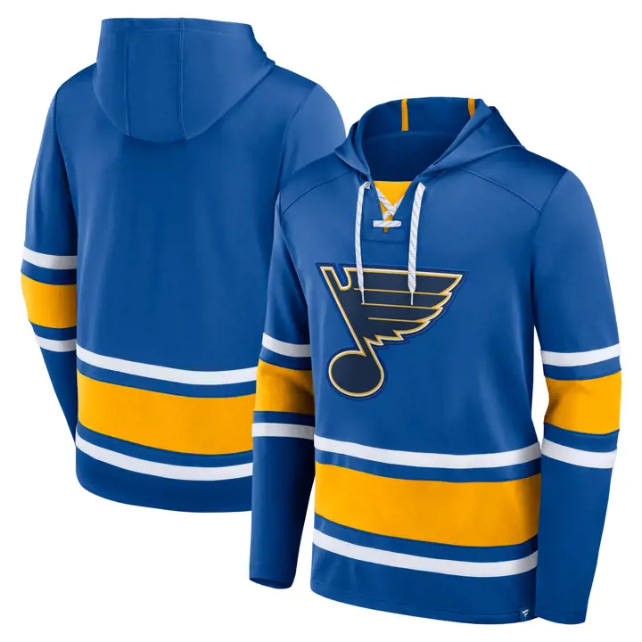 Chandail à Capuchon Lacé Rinkside des Blues de St. Louis LNH Bleu
