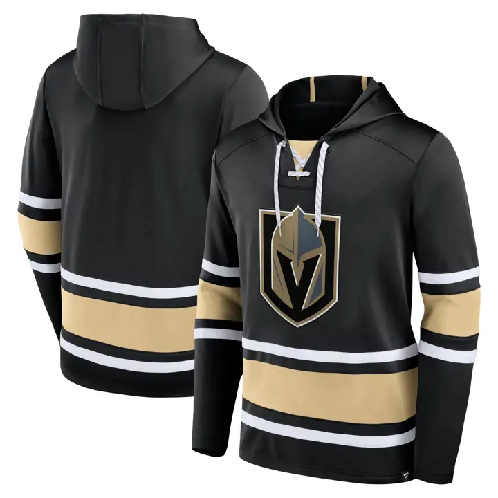 Vegas Golden Knights NHL – Chandail à capuchon à lacets Rinkside noir
