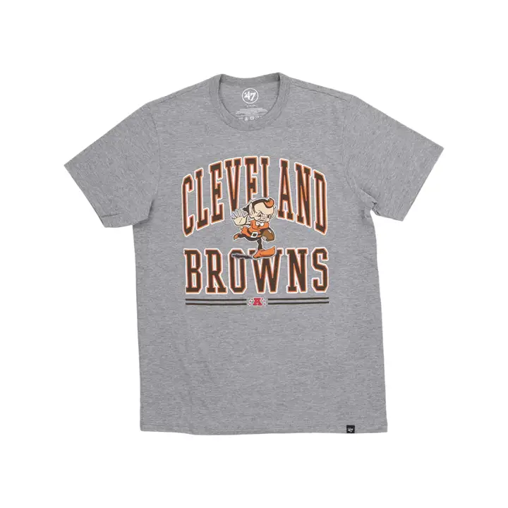 T-shirt Franklin Cleveland Browns NFL Hard Line Legacy 23 gris clair