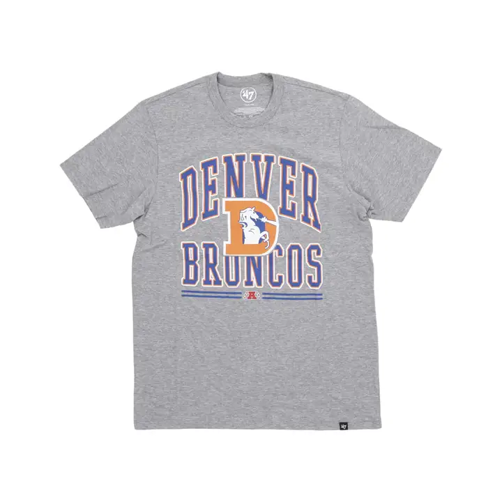 T-shirt NFL Denver Broncos Hard Line Legacy Franklin gris clair 23