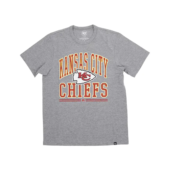T-shirt Kansas City Chiefs NFL Hard Line Franklin 23 gris clair